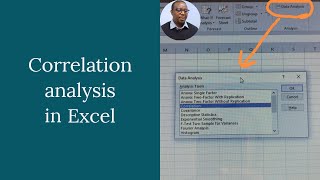 Data analysis toolpak amp Correlation analysis in MS Excel [upl. by Durman703]