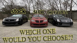 Should you buy a STOCK high mileage CTSV or a MODDED LOW mileage CTSV  HELLCAT KILLERS 🤔👀 [upl. by Atalee]