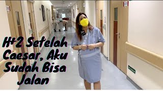 HARI KEDUA AKU SUDAH BISA BERJALANHASIL OPERASI CAESAR ERACS 👍 [upl. by Merline]