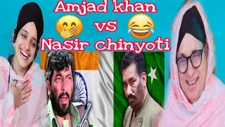 Indian Reaction on Amjad Khan VS Nasir Chinyoti  Film Sholay Say Khabardar IC2I [upl. by Idid303]