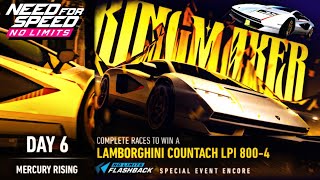 Lamborghini Countach LPI 8004  NFS No Limits  Day 6 Mercury Rising [upl. by Ttimme]