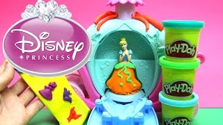 DibusYmas Play Doh Magical Carriage Featuring Disney Princess Cinderella 2014 Play Dough Clay Toy [upl. by Etiuqal]