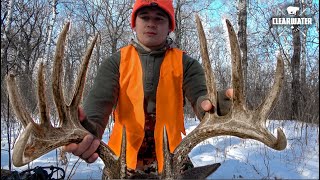 RATTLING IN A GIANT BUCK  Bowhunting the Gun Season  Saddle Hunting Whitetail [upl. by Eneja]