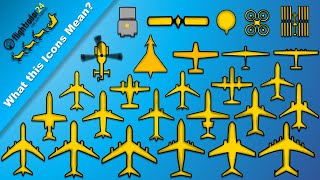 Do you know what these 28 Flightradar24 Aircraft icons Mean [upl. by Elvah]