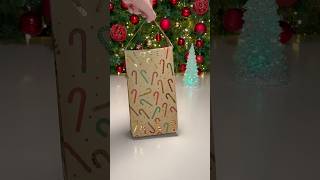 ⭐️🛍️ Cute Wrapping 🎁 with your own Christmas Shopping Bag 🎄🎶🎁 christmas giftwrapping shorts [upl. by Latyrc]