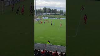 Portadown Corner against Ballymena Utd ⚽️🔴⚪️ PortadownFC Portadown Ports NIFL NI Football FC [upl. by Alliuqat]