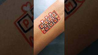 Papa tattoo design❤️ trending viral ytshorts satisfying shortvideo tattoo tatooart mom maa [upl. by Assenyl]