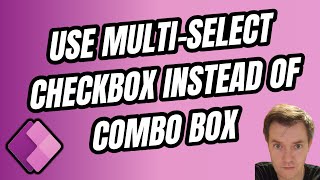 Multiselect checkbox  PowerApps Forms 54 [upl. by Eniamreg]