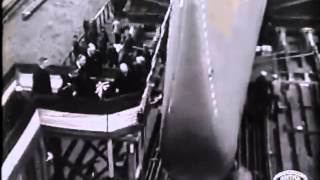 ss Normandie launch  French Line  Original footage [upl. by Annij540]