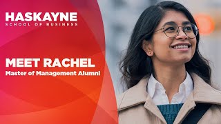 Meet Rachel Haskayne Master of Management Alumni amp Strategy Analyst Shaw [upl. by Annovahs]