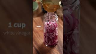 Easy Pickled Red Onion Recipe shorts [upl. by Eniagrom]