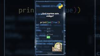 ¿Qué imprime intTrue en Python 🤔🐍 ¡Descúbrelo aquí [upl. by Chlori]