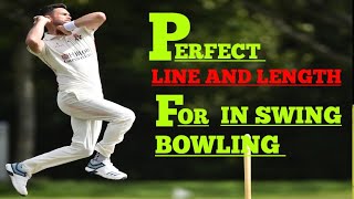 perfect line and length for inswinging fast bowlers  inswing bowling tips  how to swing a ball [upl. by Ecidnarb]