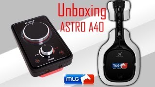 Unboxing  ASTRO A40 71 MLG Gaming Headset 2012 PC Xbox 360 PS3 DeutschGerman 1080p [upl. by Adneram]