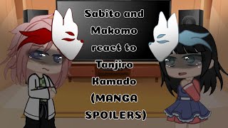 MANGA SPOILERS Sabito and Makomo react to Tanjiro Kamado  Gacha reaction video  Kny [upl. by Odelia686]