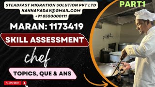 Part1 Skill Assessment Interview Questions amp AnsChef  Commonly Asked Que  youtube immigration [upl. by Latsyc]