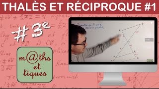 Appliquer la réciproque du théorème de Thalès  Troisième [upl. by Aizitel]