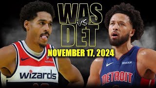 Nov 17th 2024 Pistons Vs Wizards BOXSCORE BREAKDOWN Pistons ROLL Past Wizards [upl. by Ide]