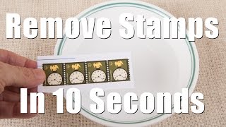 Remove Postage Stamps From Envelops in 10 Seconds [upl. by Celka]