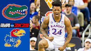 Florida vs Kansas l College Hoops 2K25 Simulation [upl. by Inalem746]