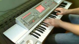 Toto  Africa Piano cover Korg M3 [upl. by Mast]