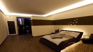 Indirekte Beleuchtung von Wand und Decke mit LED Stuckleisten  Ideen Beispiele von BENDU [upl. by Jayne875]