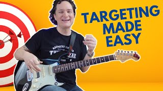 Solo on guitar like a pro Target notes the easy way [upl. by Anih]