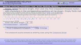 Crossword Solver [upl. by Ajiat]