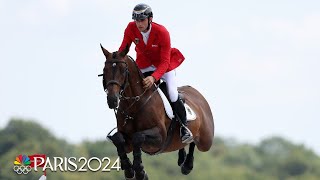 US leaps near the top in equestrian team jumping qualifier  Paris Olympics  NBC Sports [upl. by Habeh]