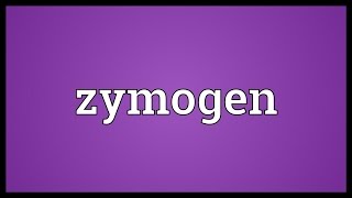 Zymogen Meaning [upl. by Malo]