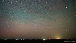 Satellites and Andromeda Galaxy Timelapse 20240504 [upl. by Maurreen]