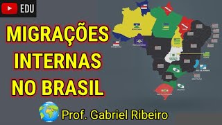 Brasil migrações internas e emigração  7° Ano  Aula de geografia [upl. by Keiryt524]