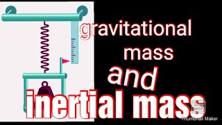 Concept of mass  11 class  inertial mass and gravitational mass [upl. by Verdie]