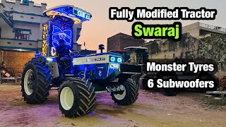 Modified Tractor  Modified Swaraj  6 Subwoofers  Modified Club [upl. by Liscomb]