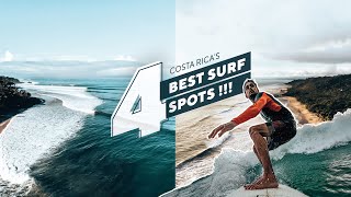 SURFING COSTA RICA 4 BEST SURF SPOTS  Santa Teresa  Nosara  Dominical  Pavones  Ep26 [upl. by Zosema515]