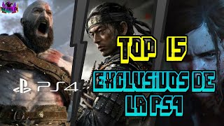 Top 15 Los Mejores Juegos Exclusivos de la PS4 [upl. by Ardnasxela393]