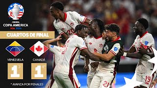 Copa América 2024  Venezuela 1 3  4 1 Canadá  Cuartos de Final [upl. by Drooff553]