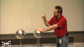 Should a Person Touch 200000 Volts A Van de Graaff generator experiment [upl. by Ahcsropal]