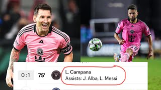 🚨✅ BREAKING  LIONEL MESSI AND JORDI ALBA JOINT ASSIST IN MLS EXPLAINED 😱 [upl. by Shifra]