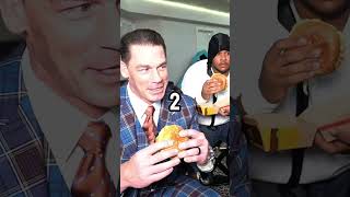 Kai Cenat JOHN CENA TRIES CHICKEN BIG MAC 🤔😂 [upl. by Lust58]