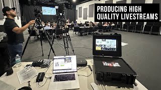 Mobile Livestream Setup Job  MEA Live Box Blackmagic Atem Mini ISO Pro [upl. by Nonnahc]