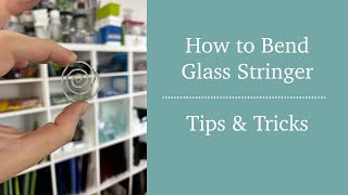 How to Bend Glass Stringers  Complex Shapes  Fused Glass Project [upl. by Eentirb]