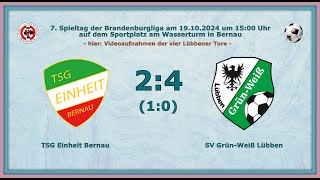 Brandenburgliga am 19102024 TSG Einheit Bernau  SV GrünWeiß Lübben 24 10 [upl. by Narat]