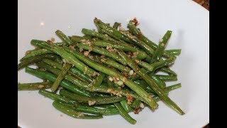 Sautéed green beans and garlic super easy  Recipes from a small kitchen [upl. by Atterol163]