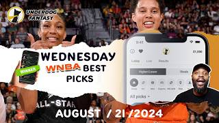 Best WNBA Player Prop Picks Bets Parlays Predictions Today Wednesday August 21th 821 [upl. by Keavy]