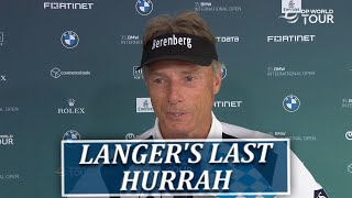 Bernhard Langer Emotional After Final Euro Tour Event In Germany [upl. by Nivlak]