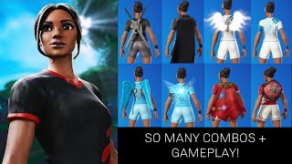 Poised Playmaker Combos and Gameplay Soccer Skin  Fortnite [upl. by Aydni]