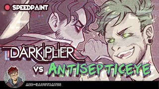 Darkiplier vs Antisepticeye  SPEEDPAINT [upl. by Vittorio]