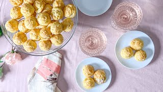 Valentines Day Gruyere and Crab Gougeres Recipe [upl. by Alamak]