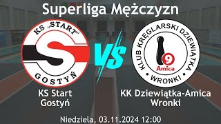 SM  KS Start Gostyń vs KK DziewiątkaAmica Wronki  03112024 [upl. by Atrebor]